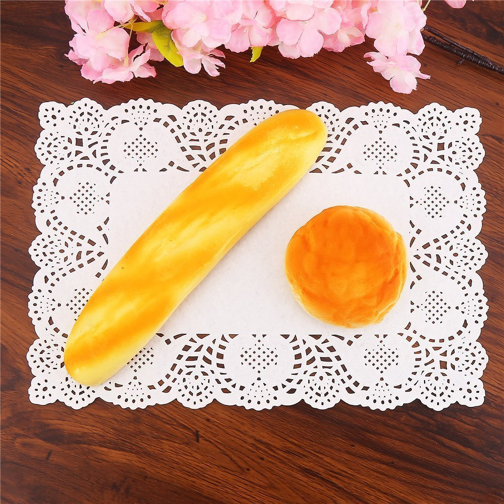Decora 200 Pieces White Rectangle Lace Paper Doilies Placemats For Wedding Tea Party And Baking 14X10 Inch