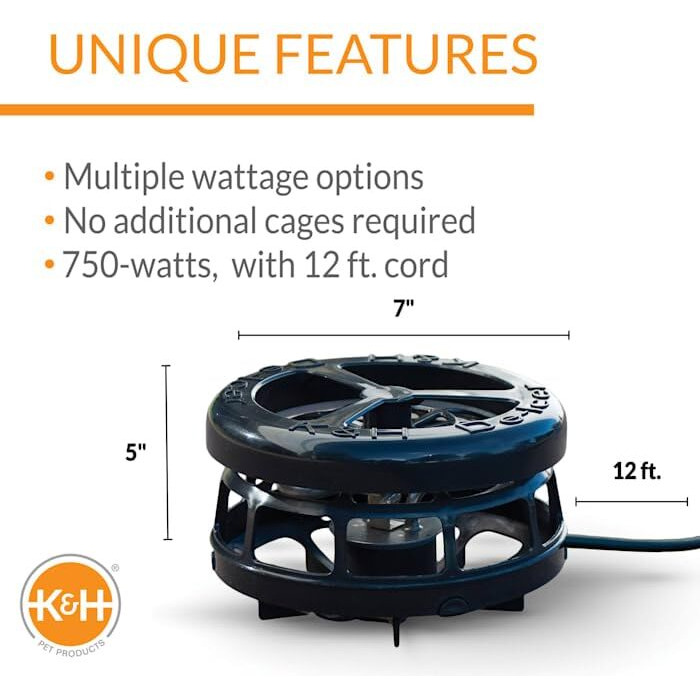 K&H Pet Products 750 Watt Perfect Climate Deluxe Pond De-Icer