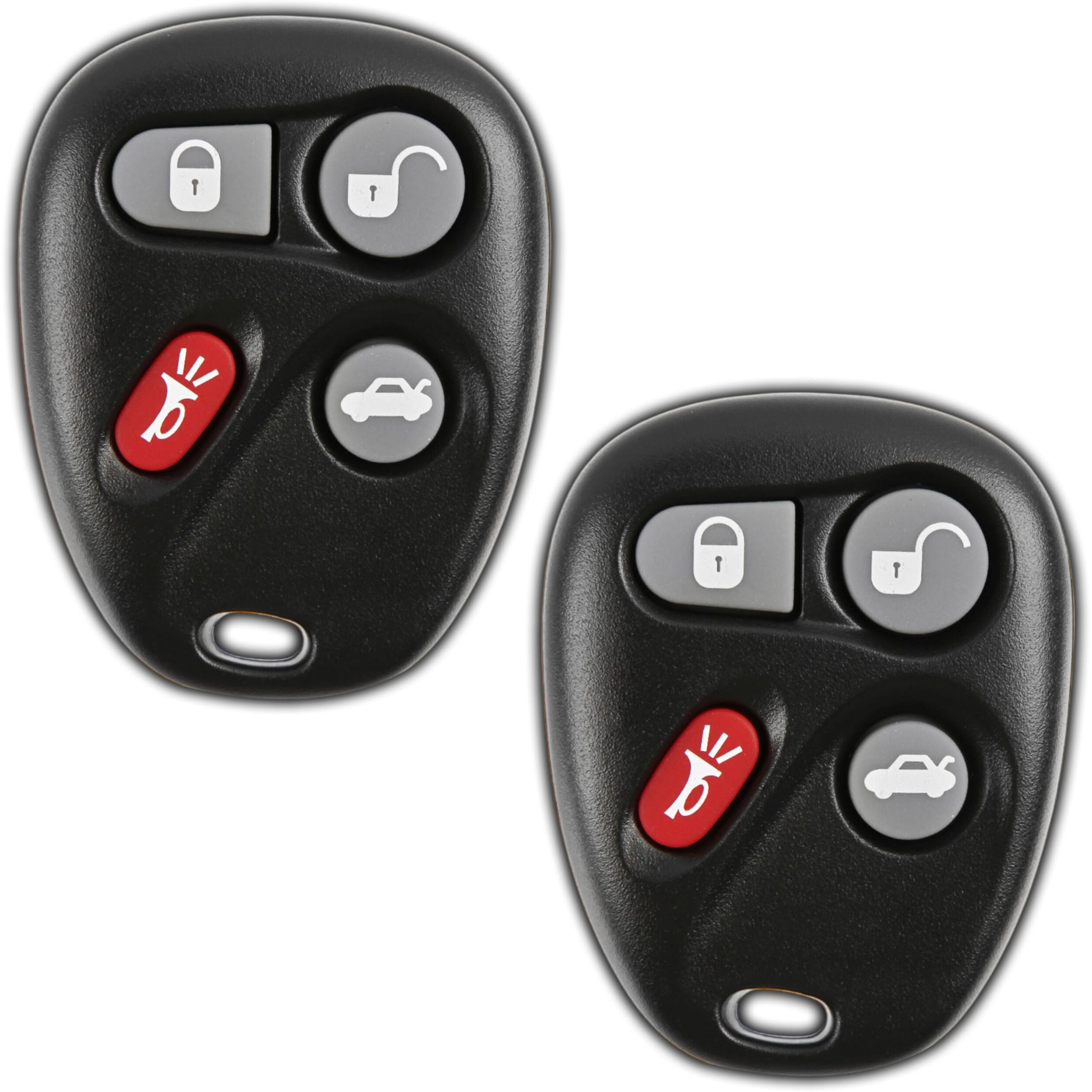 2X Keylessoption Key Fob Replacement For 2001 2002 2003 2004 2005 Buick Cadillac Chevrolet Chevy Oldsmobile Pontiac Remote, 4-Button 25695954, Locksmith Required
