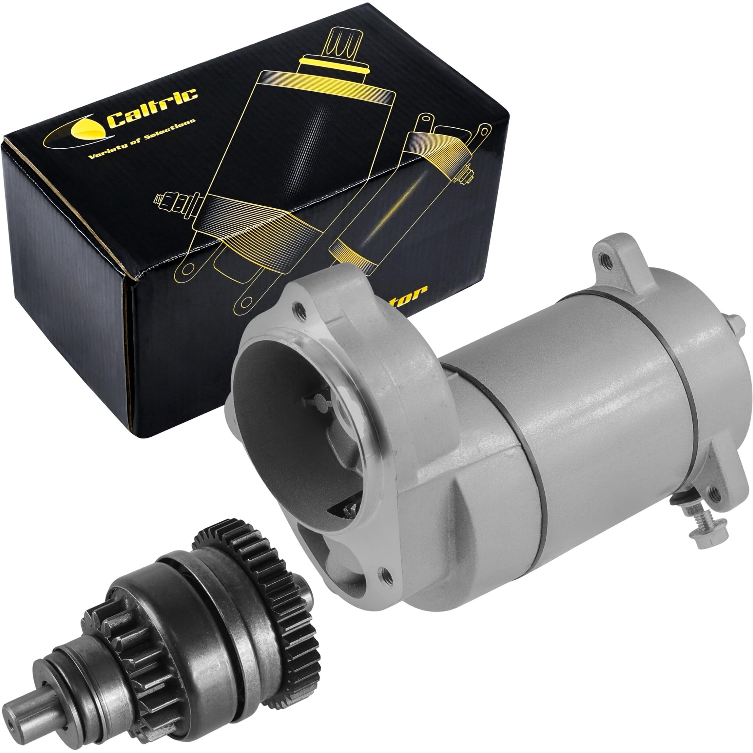 Caltric Starter & Drive Bendix Compatible With Polaris Trail Boss 250 300 350 1993-1999