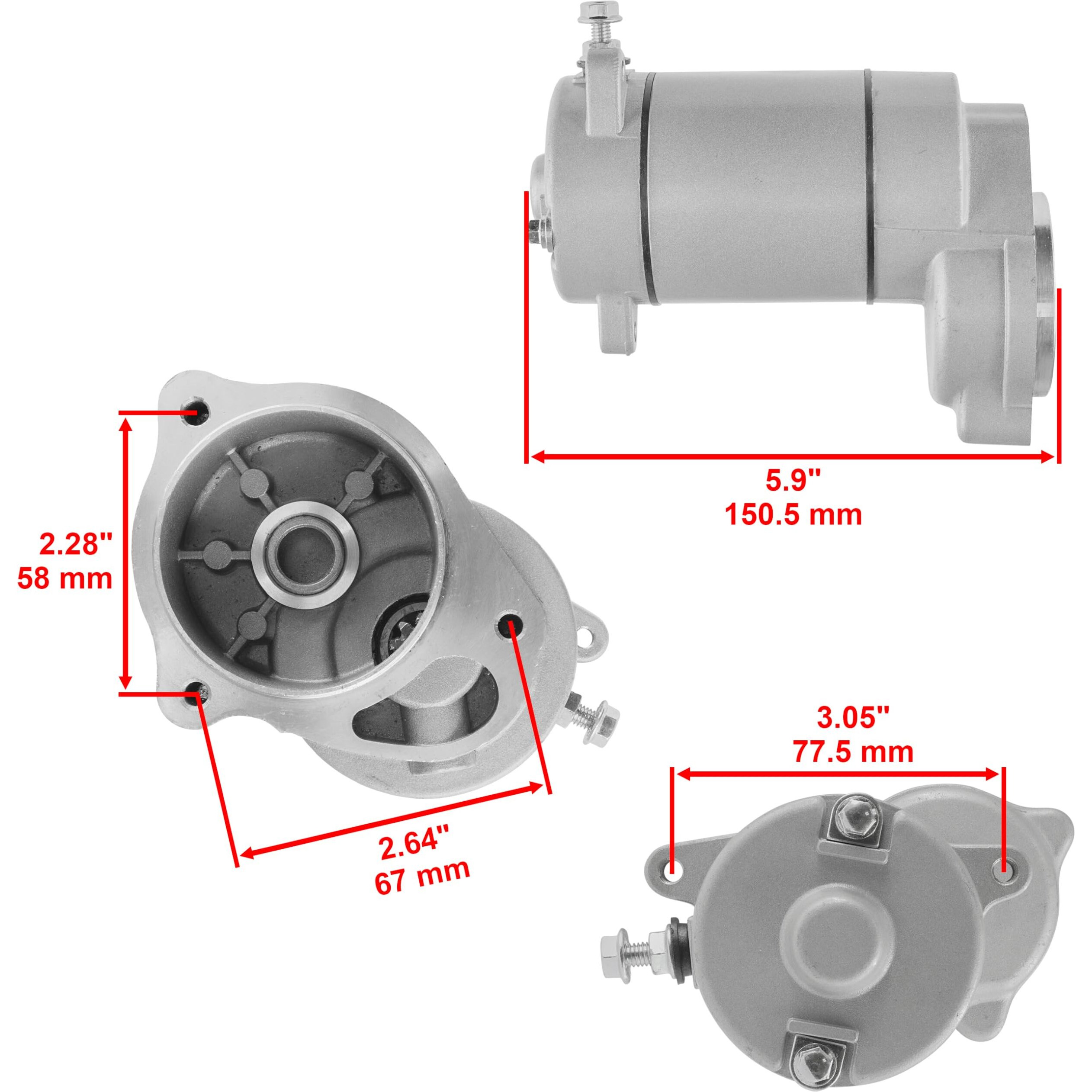 Caltric Starter & Drive Bendix Compatible With Polaris Trail Boss 250 300 350 1993-1999