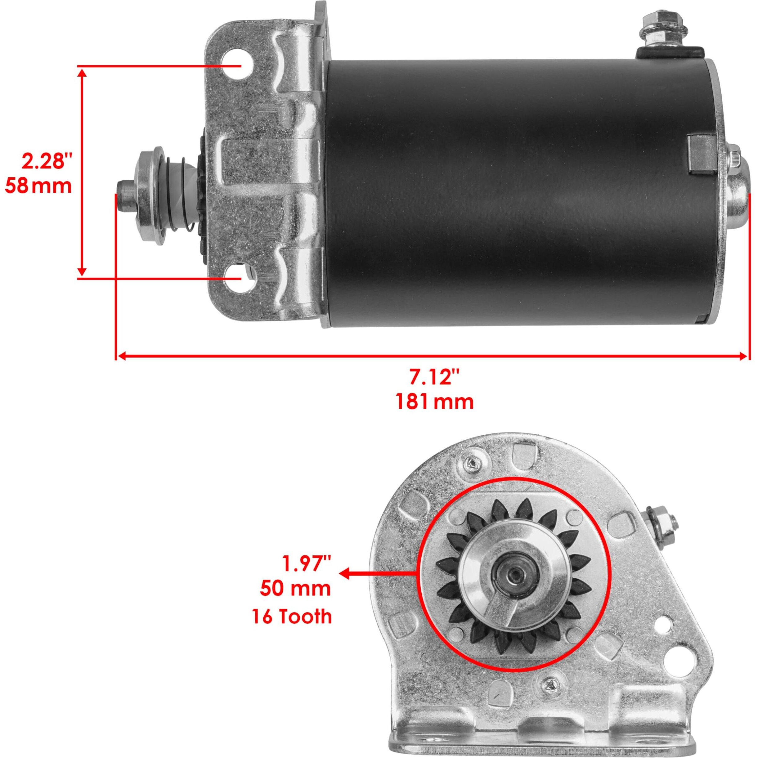 Caltric Starter Compatible With Cub Cadet 22Hp 24Hp Gt1222 Lt1018 Lt1022 Lt1024 Briggs & Stratton 2004