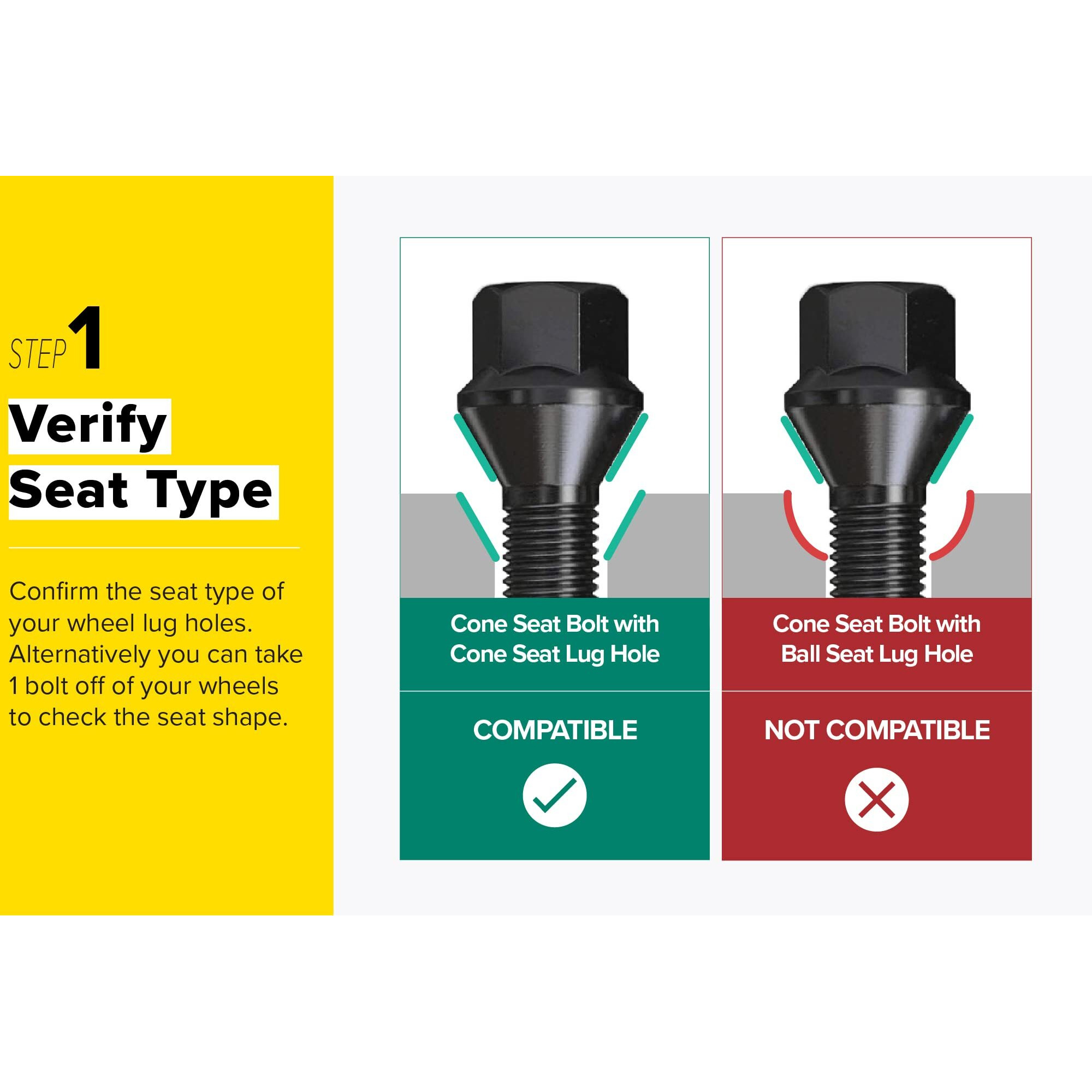 10Pcs Extended Lug Bolts - 12X1.5, 42Mm Shank (Not Oem Length), Cone Seat - Compatible With Bmw 128I 135I 318I 320I 325I 328I 335I M3 525I 528I 530I 535I M5 Z3 Z4 E36 E46 E60 E90 E92 E93 - Black