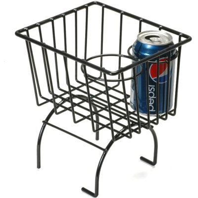 Black Retro Looking Wire Storage Basket Cup Holder Fits All Vw Beetle, Thing, Karmann Ghia, Or Manx