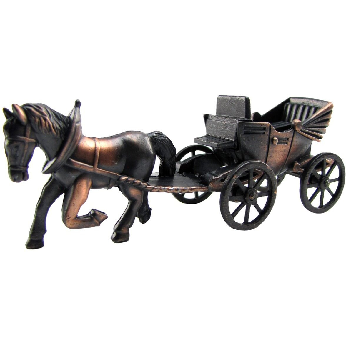 Tg,Llc Treasure Gurus Horse & Carriage Die Cast Toy Pencil Sharpener Miniature 148 O Train Scale Replica
