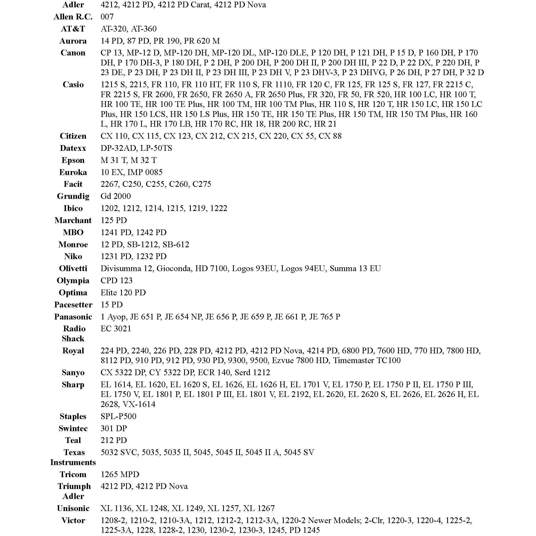 (6 Pack) Calculator Ink Roller Fits Sharp El-1801V El-1750V El-1611V Casio Hr-170Rc Hr-200Rc Hr-300Rc Canon P23-Dhv-3 And More Black/Red Ir-40T Cp-13 Ea-772R Compatible/Replacement By Compumatic