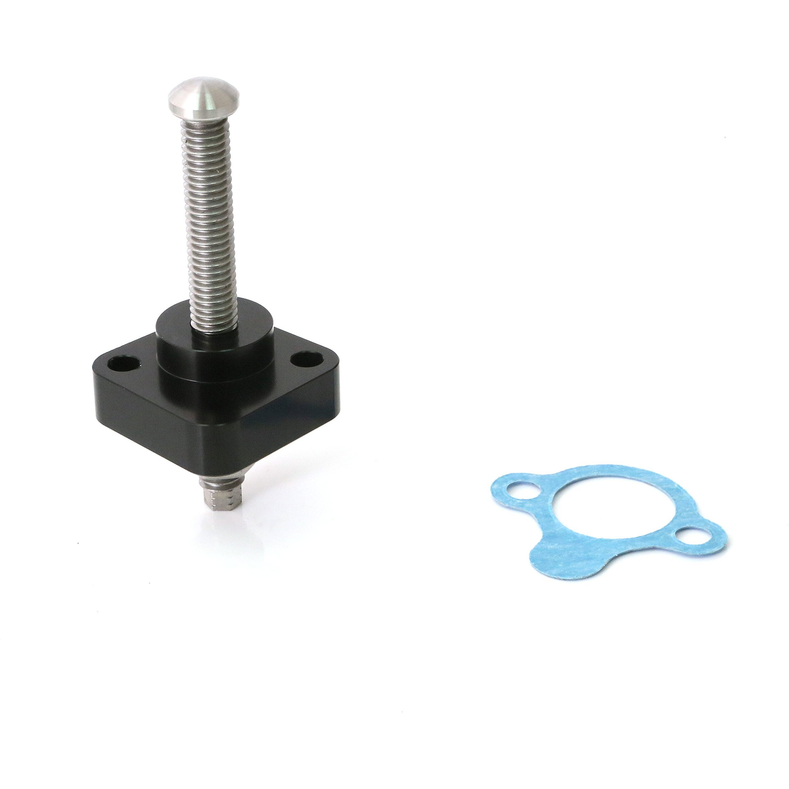 Mc Motoparts Black Cnc Manual Cam Chain Tensioner - High-Grade Aluminum 6061-T6, Eu-Made Gasket For Oil Spill Prevention - Compatible With Cbr600Rr, Cbr1000Rr, Cbf1000 S/Abs, Vfr800 Vtec Abs, Vfr800F