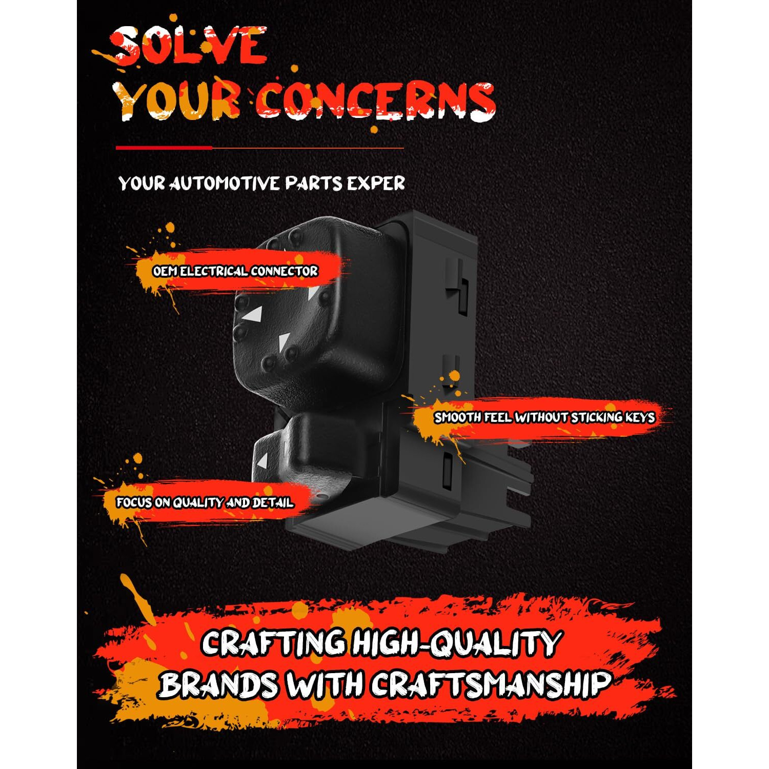 Power Mirror Switch Replacement Fits For 1500 2500 2000-2002 For Chevy Silverado 1500 1500Hd 2500 2500Hd 3500 For Suburban 1500 2500 2000-2002 For Gmc Sierra 1500 2500 2000-2002 For Gmc