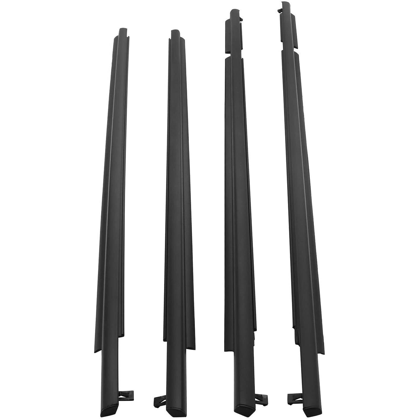 Motorfansclub 4Pcs Weatherstrip Window Sealing Fit For Rav4 2009 2010 2011 2012 4 Door Sealing Strip Outside Trim, Black