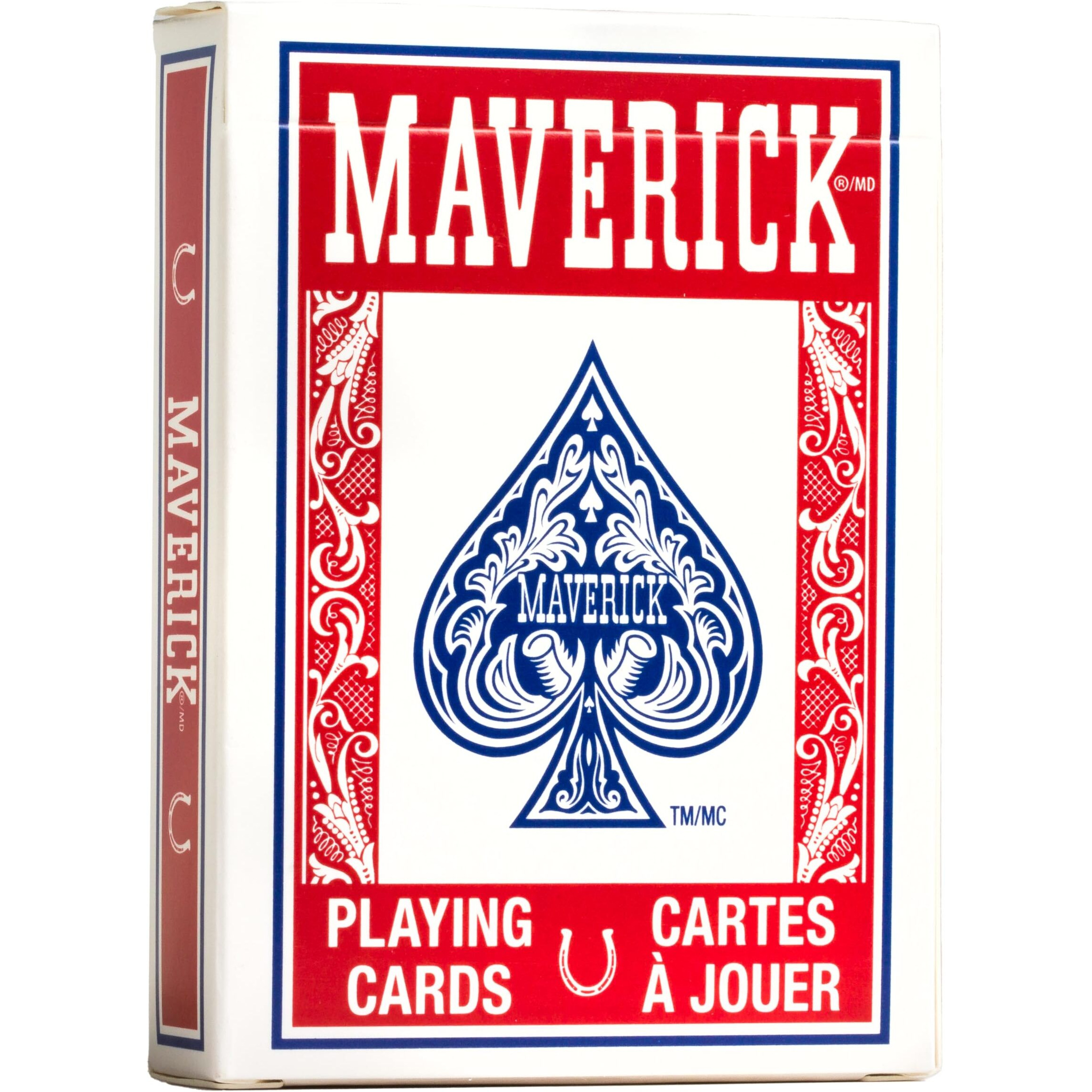 Maverick Playing Cards, Standard Index, Red And Blue, 12 Pack