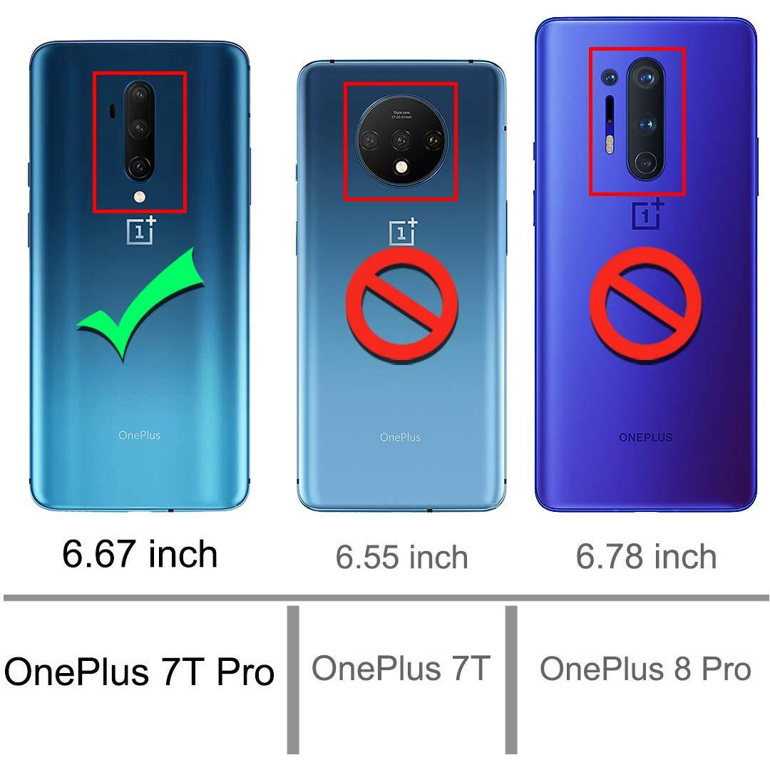 Osophter For Oneplus 7T Pro Case Clear Transparent Reinforced Corners Tpu Shock-Absorption Flexible Cell Phone Cover For One Plus 7T Pro 5G Mclaren (Clear)