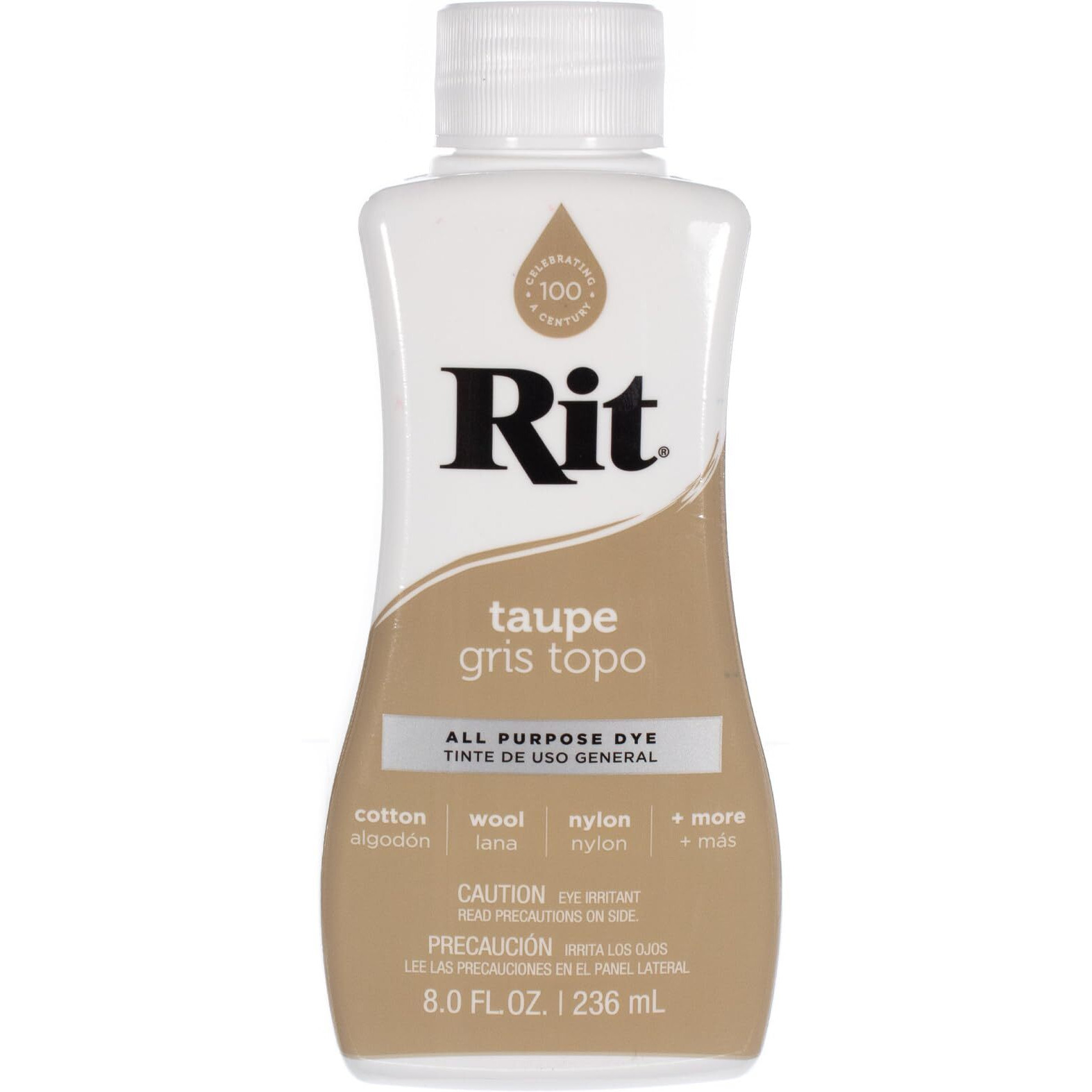 Rit Dye Liquid - Wide Selection Of Colors - 8 Oz. (Taupe)
