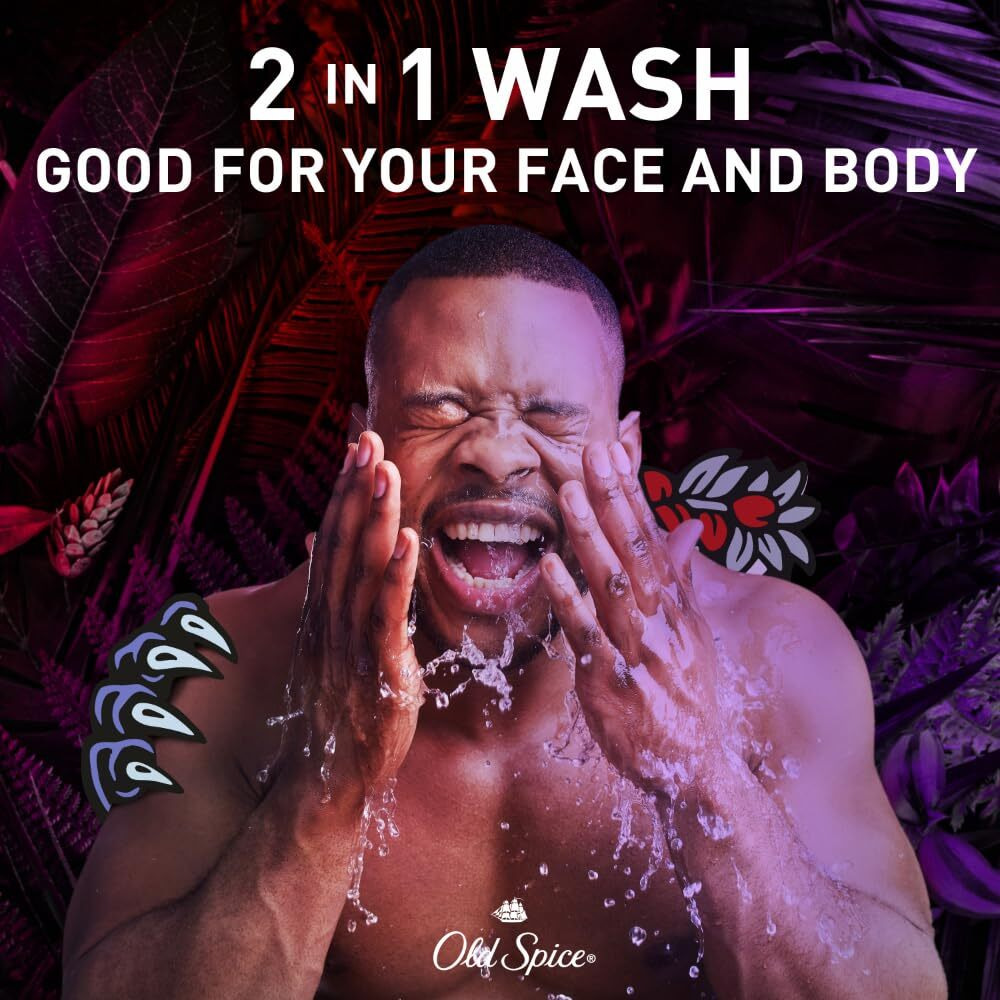 Old Spice Body Wash For Men, 3X Defense, 24/7 Shower Fresh With Long Lasting Lather, Nightpanther Scent, 33.4 Fl Oz (Pack Of 4)