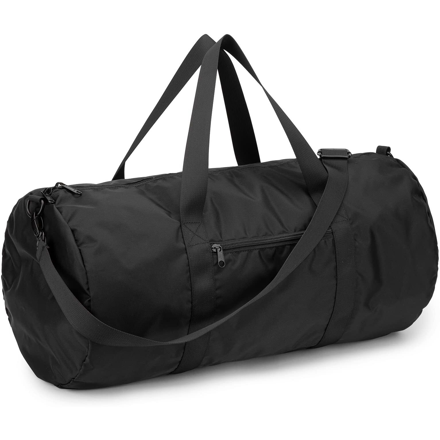 Vorspack Small Duffel Bag 20 Inches Foldable Gym Bag For Men Women Duffle Bag Lightweight With Inner Pocket For Travel Sports - Black