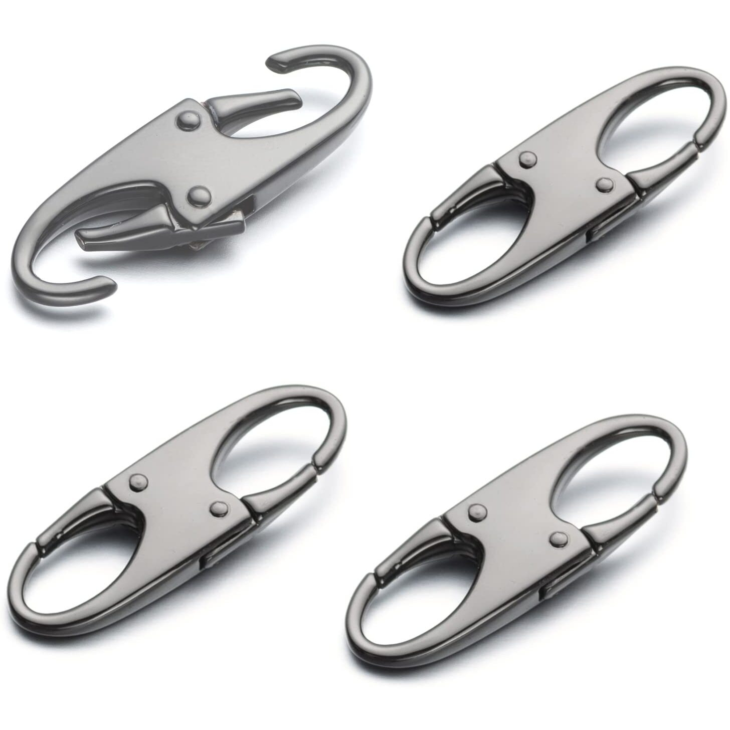 Zpsolution Double Small Carabiner Clips - Zipper Clip Theft Deterrent - Holding The Zipper Closed - Zipper Pull Replacement