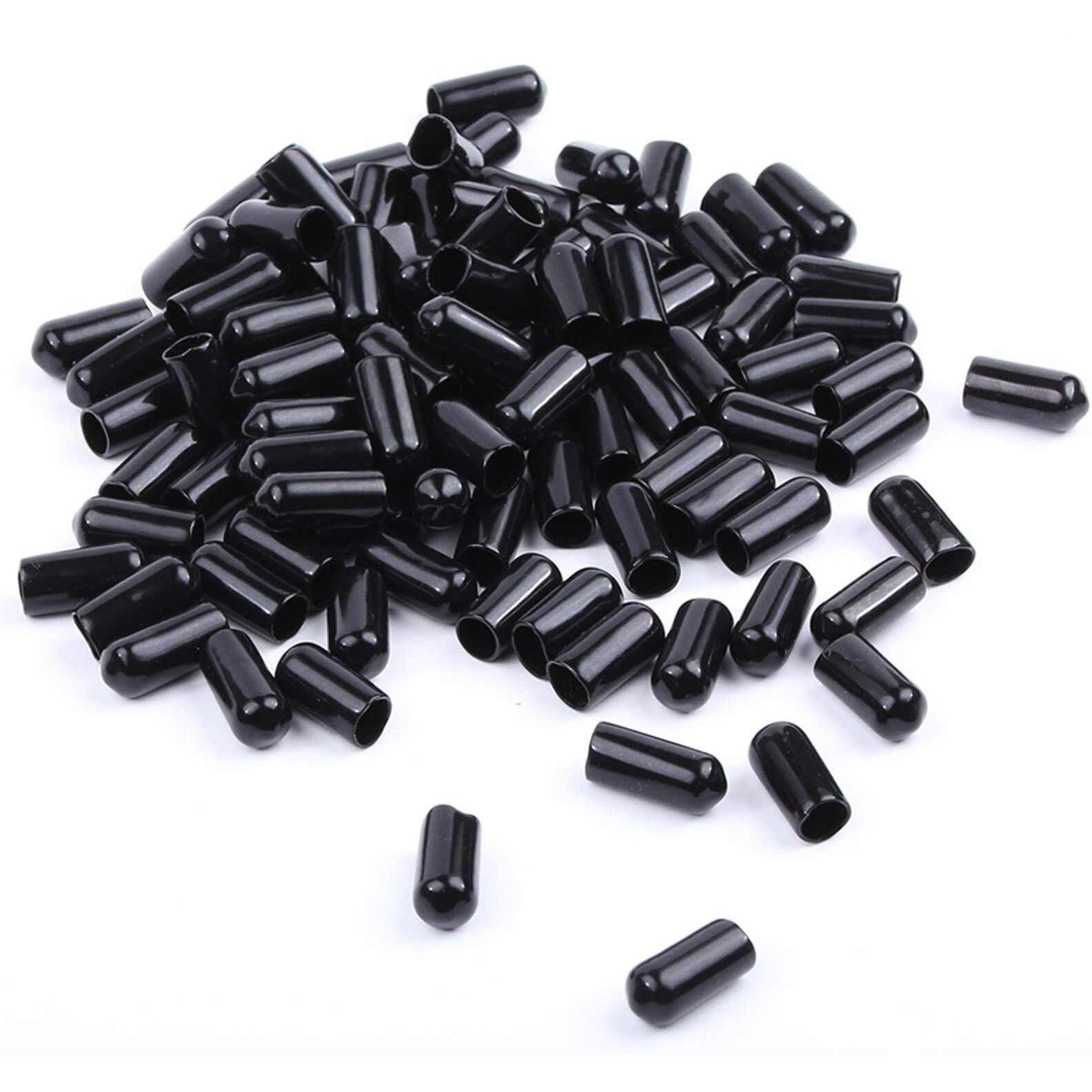 Legerm 100 Pcs Pourers Dust Covers Olive Oil Liquor Bottle Pour Spout Cover Rubber Caps (Not Include The Spout)