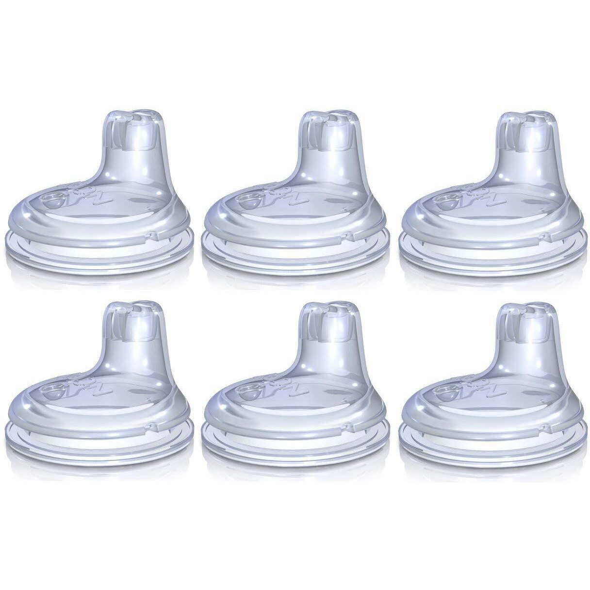 Nuby Sippy Gripper Cup Replacement Spouts (6 Count)