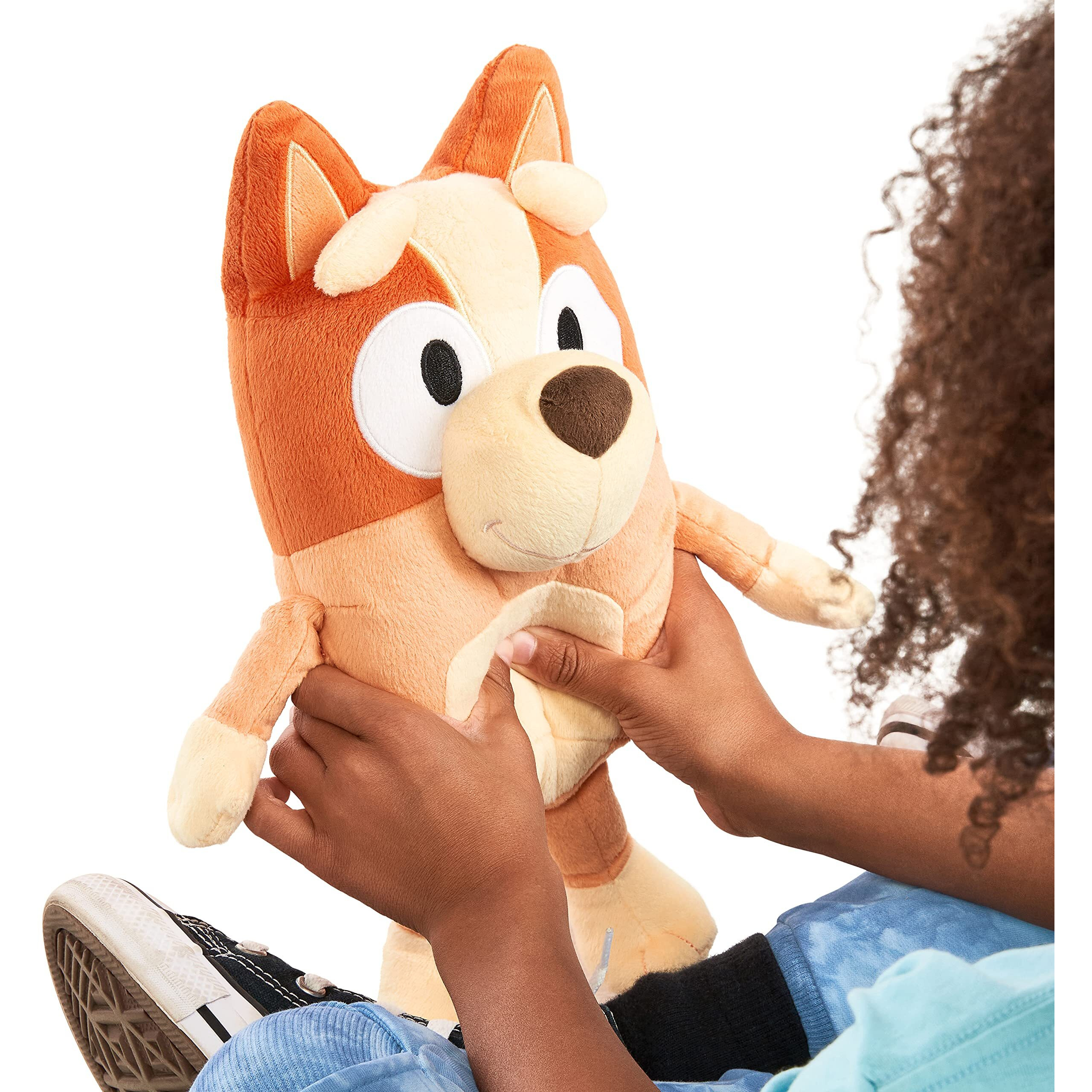 Bluey - 12" Talking Bingo Plush - Interactive - Sing Along With Bingo, 9 Different Phrases, Multicolor, 17137