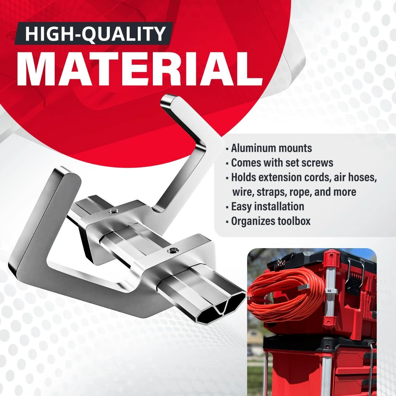 Extension Cord Holder Organizer Compatible With Milwaukee Packout Tool Box