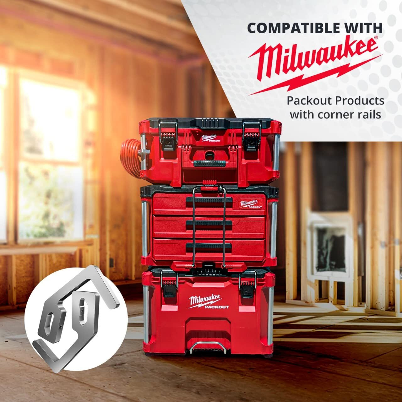 Extension Cord Holder Organizer Compatible With Milwaukee Packout Tool Box
