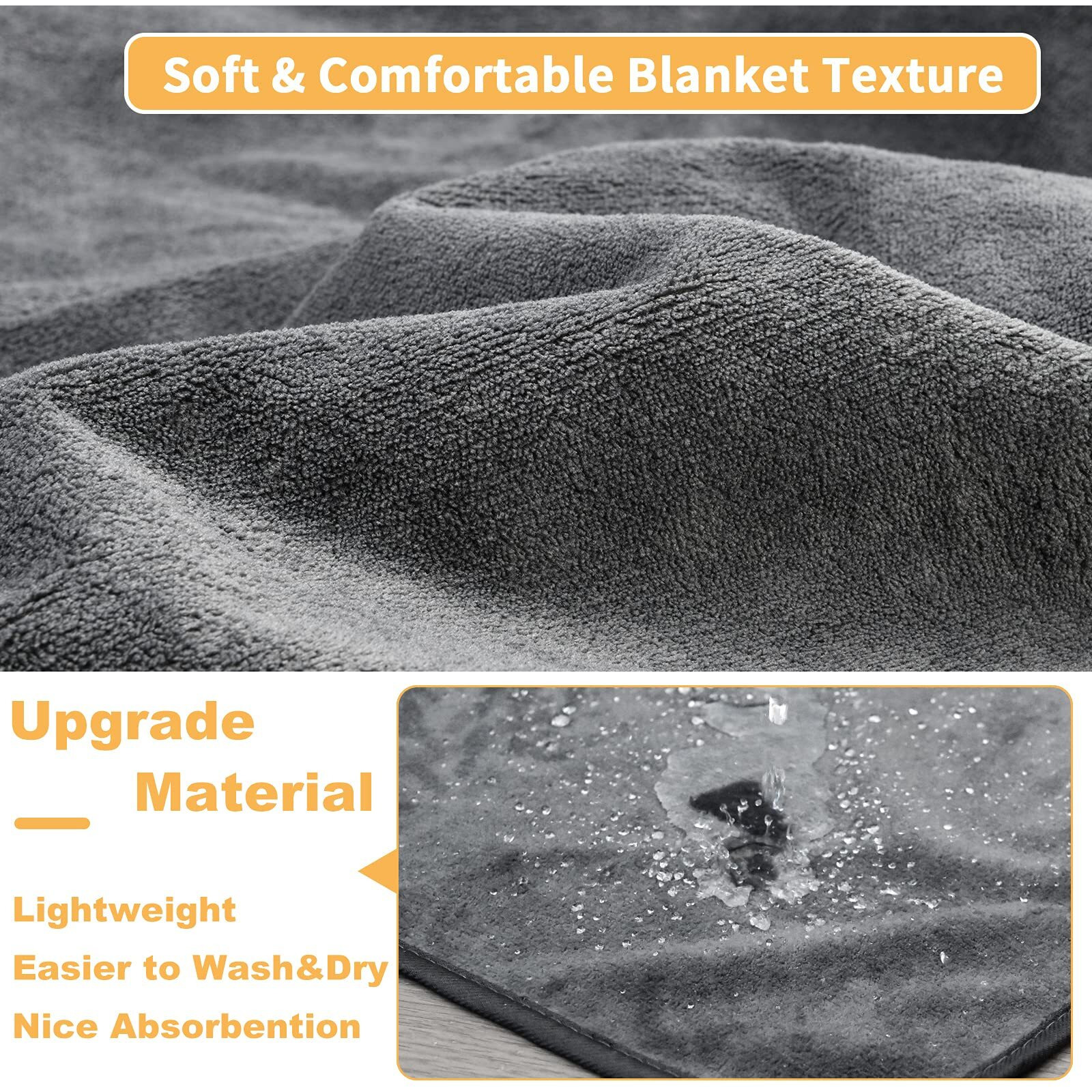 Dog Pee Pad Washable Extra Large, 72X72 Instant Absorb Training Pads, Non-Slip Pet Playpen Mat Waterproof Reusable Floor Mat For Puppy, Senior Dog Whelping Incontinence Housebreaking