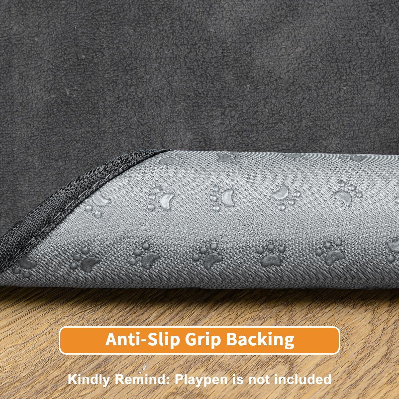 Dog Pee Pad Washable Extra Large, 72X72 Instant Absorb Training Pads, Non-Slip Pet Playpen Mat Waterproof Reusable Floor Mat For Puppy, Senior Dog Whelping Incontinence Housebreaking