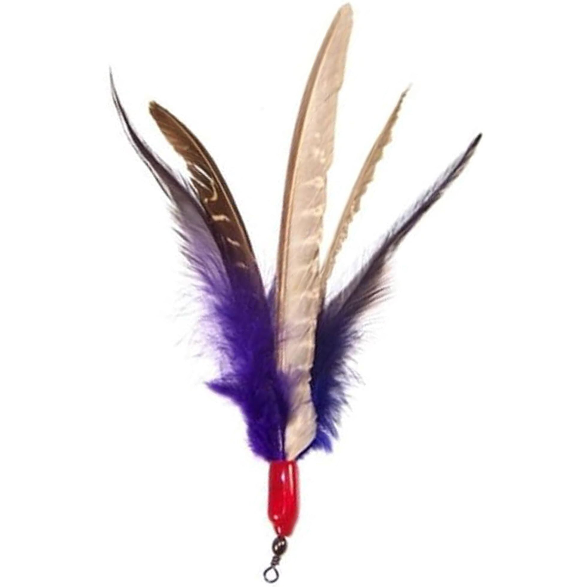 Go Cat Da Bird Super Refill 12-Pack (Genuine Guinea Feathers)