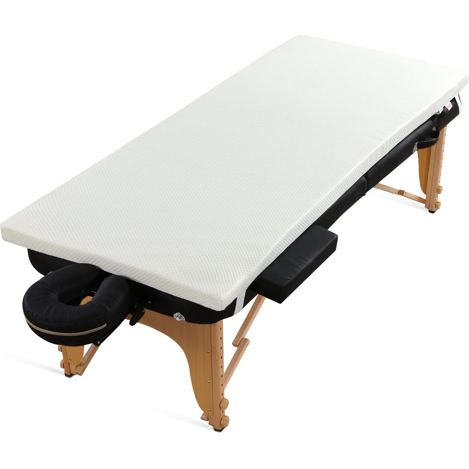 Hombys Memory Foam Massage Bed Mattress Topper With Removable Cover, Massage Table Mattress Topper With Elastic Bands, Non-Slip Lash Bed Cushion Only (Bed Not Included) 73&quotX24&quotX2"