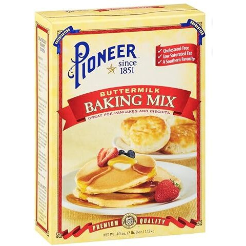 Pioneer Biscuit And Baking Mix 40Oz Box (Pack Of 4) Choose Flavor Below (Original)