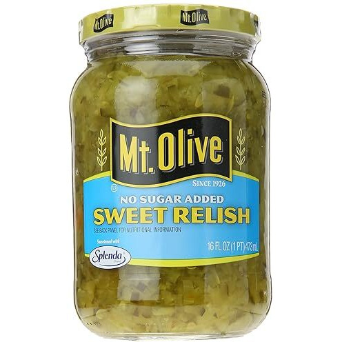 Mt. Olive No Added Sugar Sweet Relish, 16 Oz