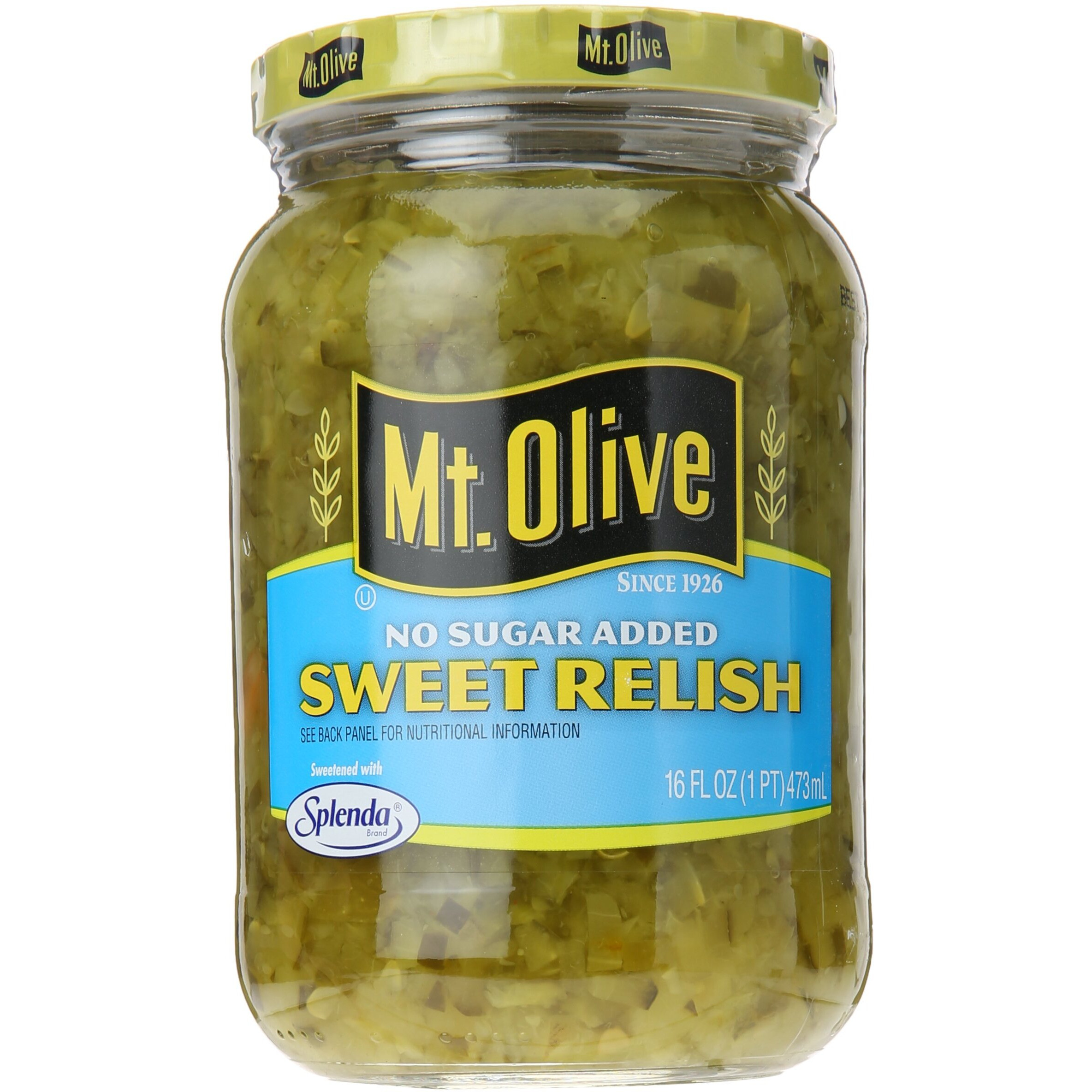 Mt. Olive No Added Sugar Sweet Relish, 16 Oz
