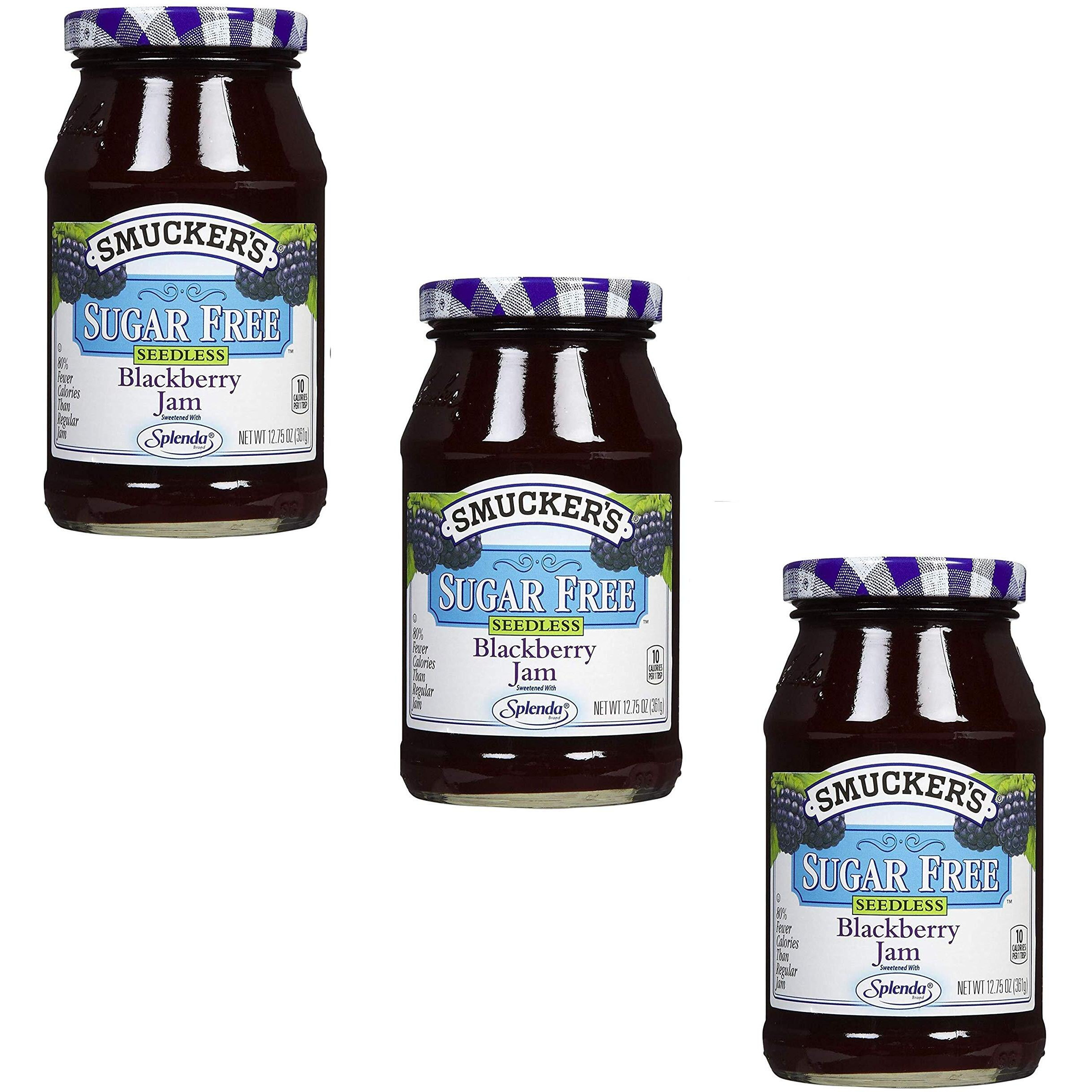 Smucker's Sugar Free Seedless Blackberry Jam 12.75Oz Jar (Pack Of 3)