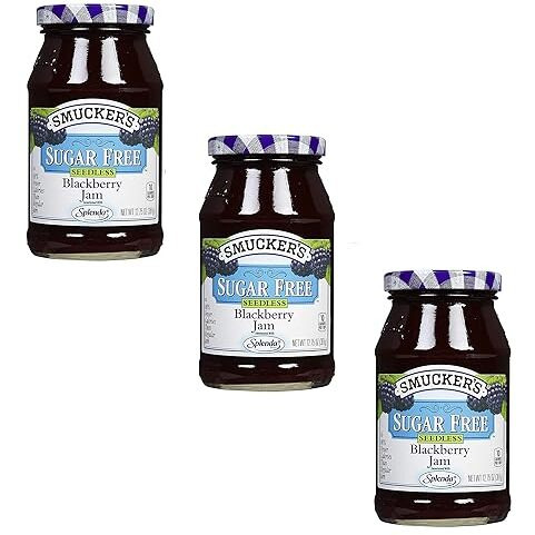 Smucker's Sugar Free Seedless Blackberry Jam 12.75Oz Jar (Pack Of 3)
