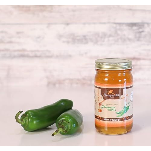 Jalapeno Honey - Organically Flavored - Glass Jar (Net Wt 11 Oz)
