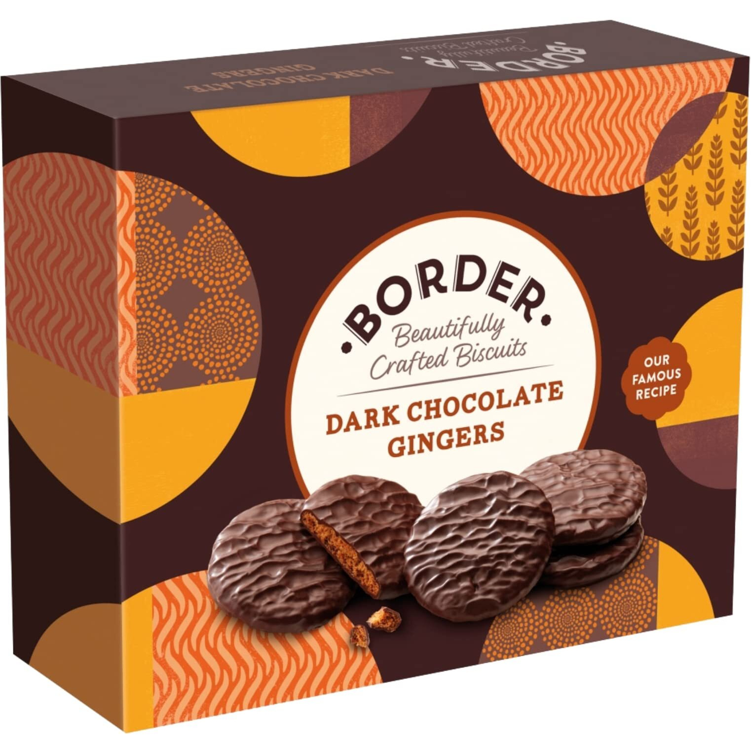 Border Dark Chocolate Gingers 255G From The Uk (2 Pack)