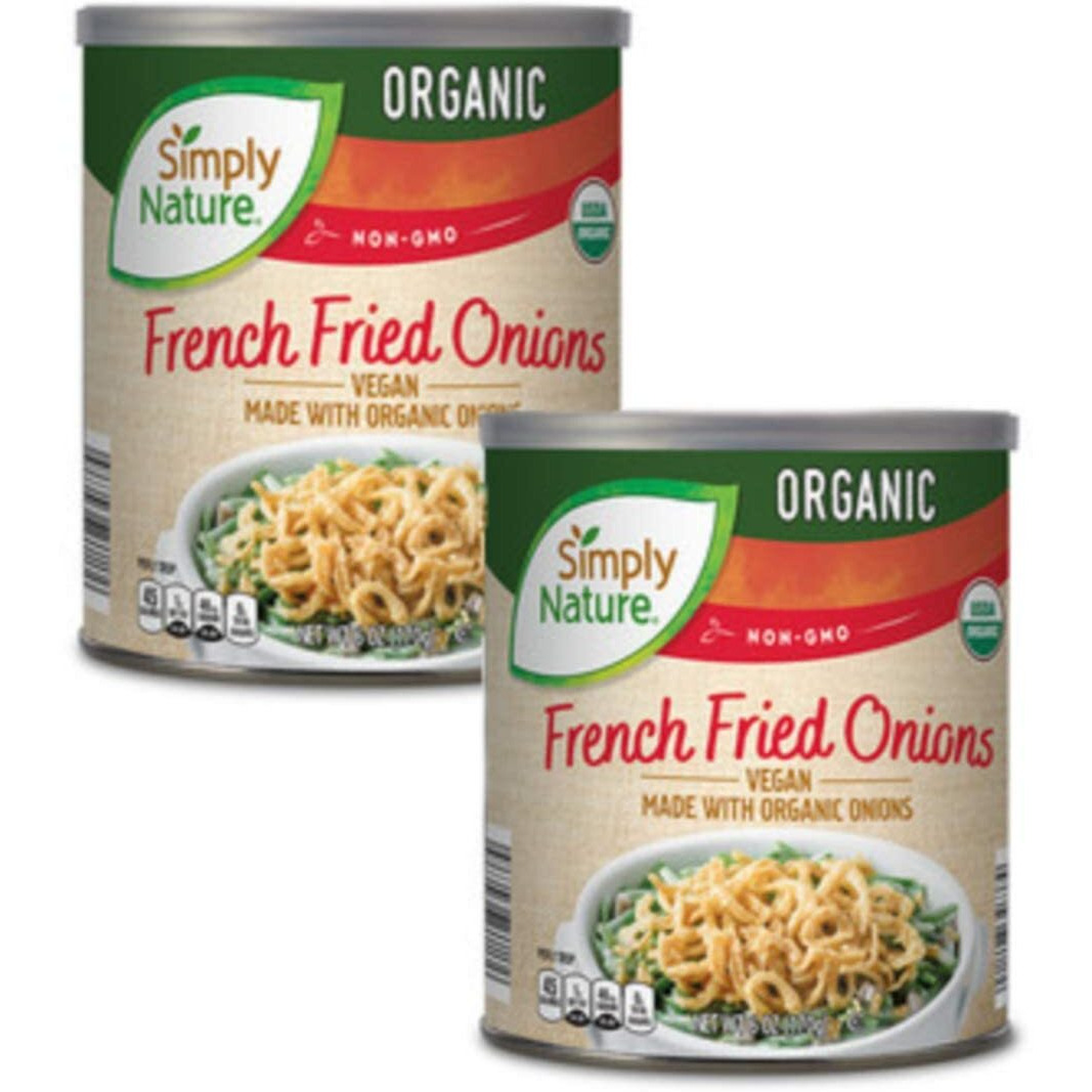 Simply Nature Organic Gluten - Free Non Gmo Vegan French Fried Onions (Pack Of 2)