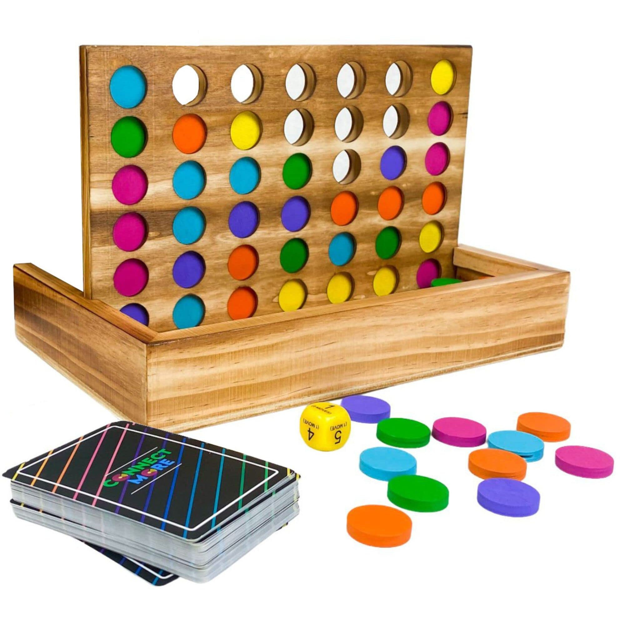 Connect More - Social Skills Games And Therapy Games Multiplayer Up To 6 Players 4 In A Row Connect Game Fostering Conversation And Relationship Building