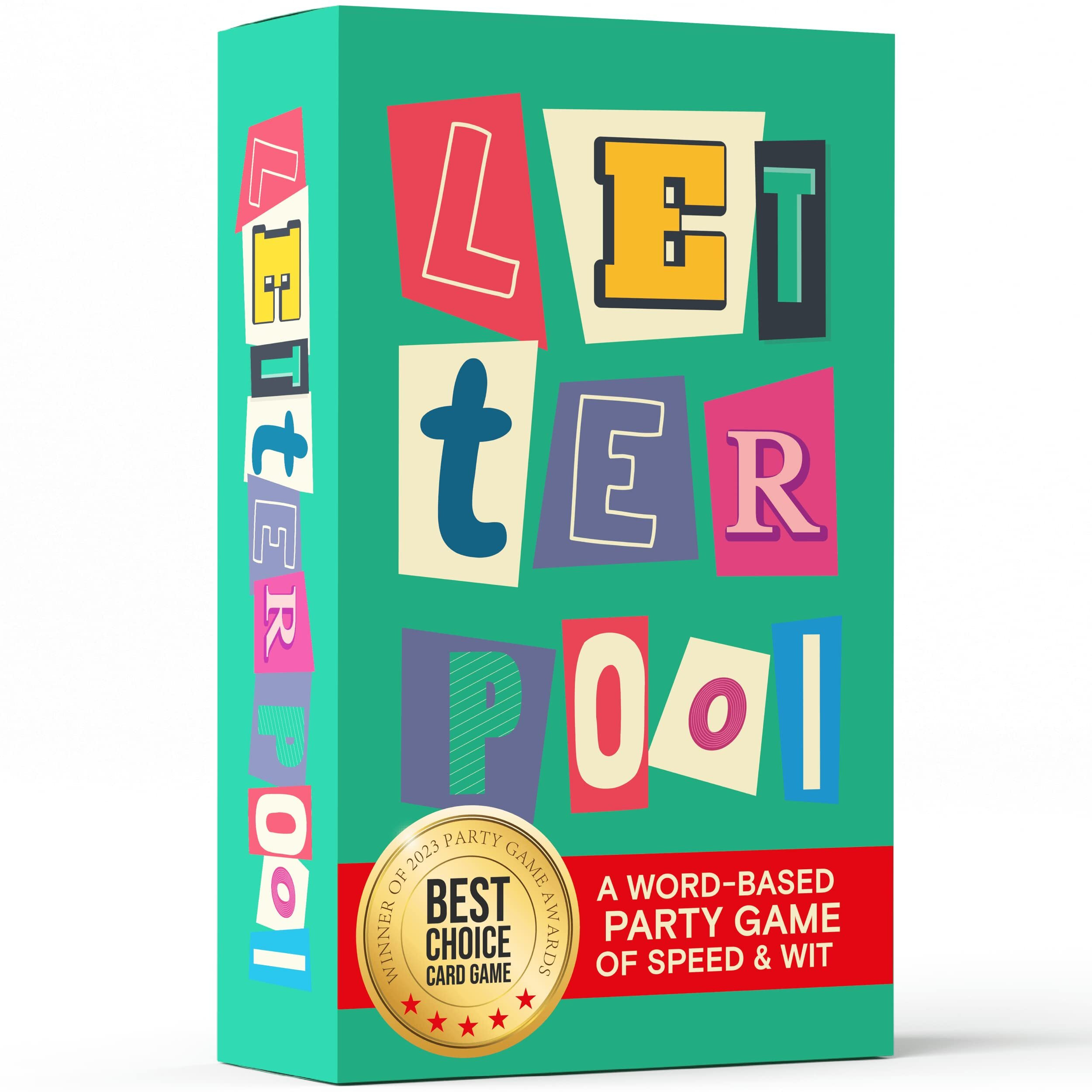 Letterpool Fast Thinking Word Games For Adults And Family - Funny Board Games For Adults Party Games Adult Games For Family Game Night Board Games For Teens Adult Board Games Game Night 2 + Player