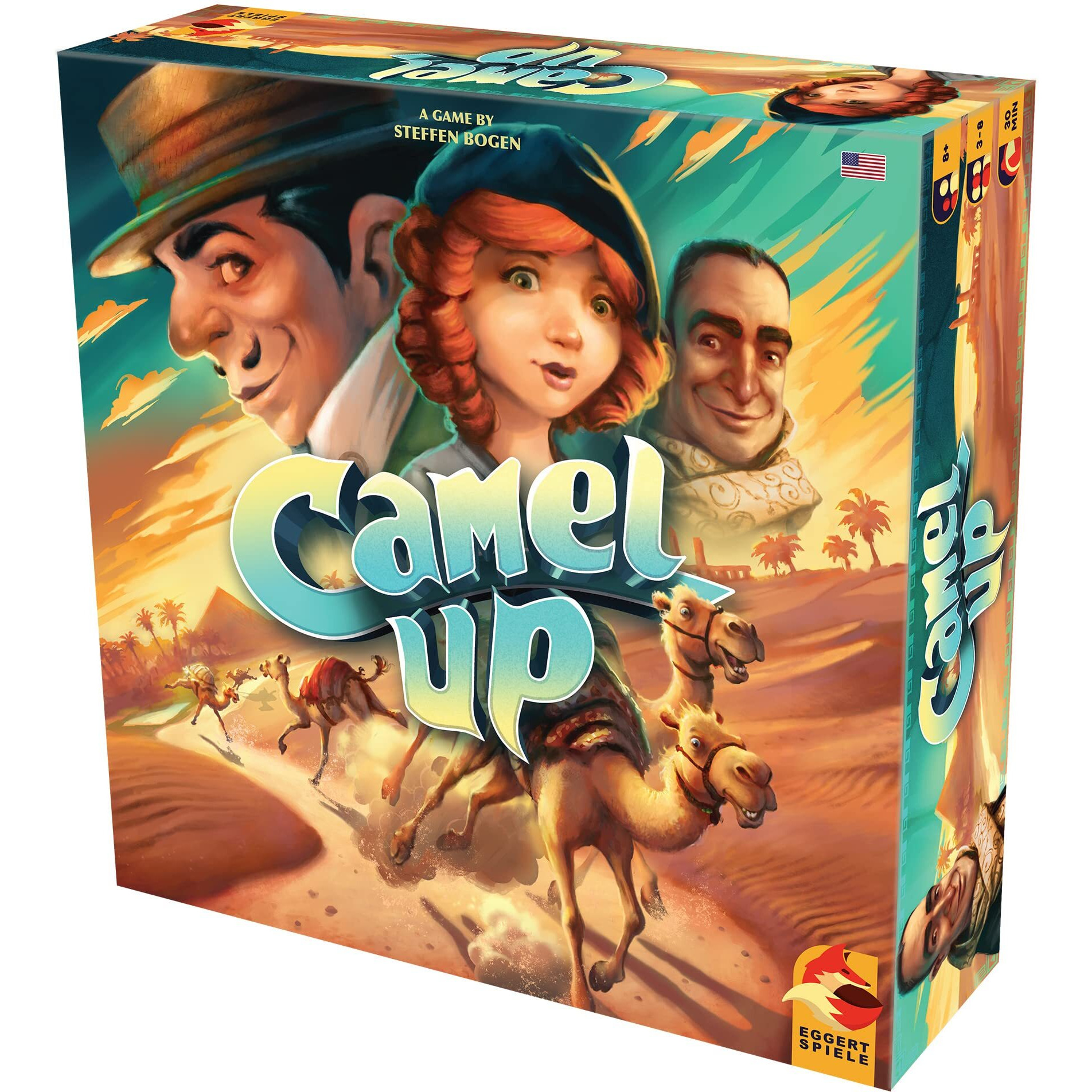 Camel Up (Second Edition)  Strategy  Dice Game  Family Board Game For Adults And Kids  Ages 8 And Up  3 To 8 Players  Average Playtime 30-45 Minutes  Made By Eggertspiele