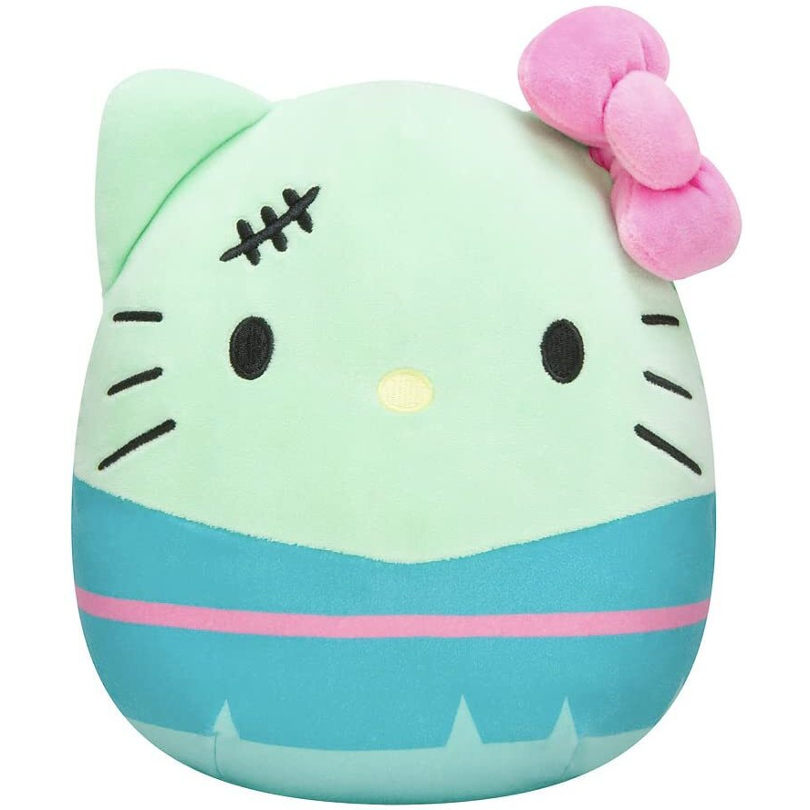 Squishmallow Official Kellytoy Halloween Squishy Soft Plush Toy Animals (Sanrioa Hello Kittya Franken Kitty 8 Inch)