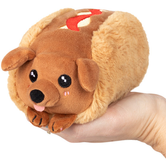Squishable  Snugglemi Snackers Dachshund Hot Dog 5 Plush