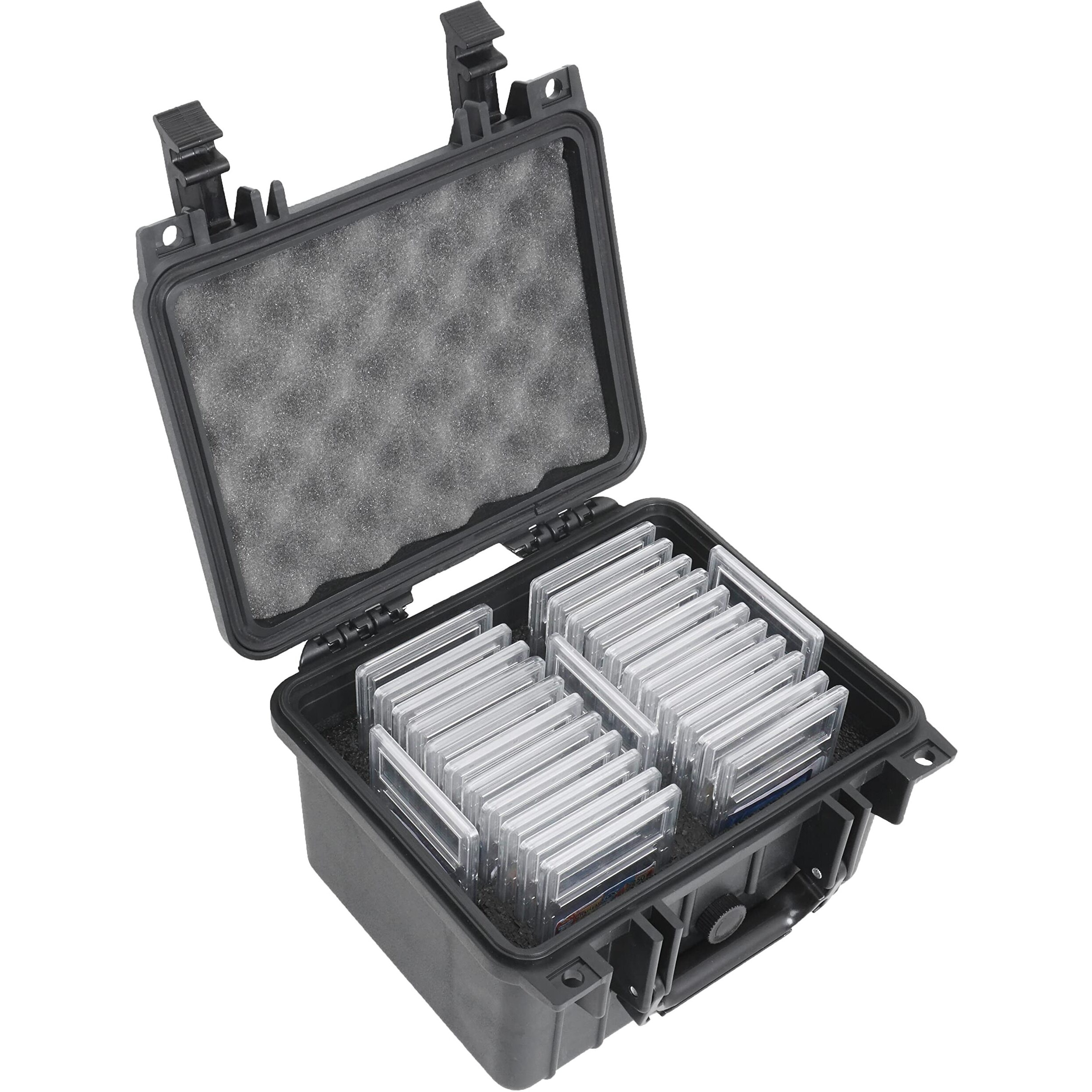 Case Club 25-41 Graded Card Slab Carrying Case - Slotted Storage Fits Psa/Bgs/Fgs/Sgc Graded Slabs - Sports/Trading Collector Box For Graded Cards - Travel Holder For Slabs/Sleeves/Loose Cards