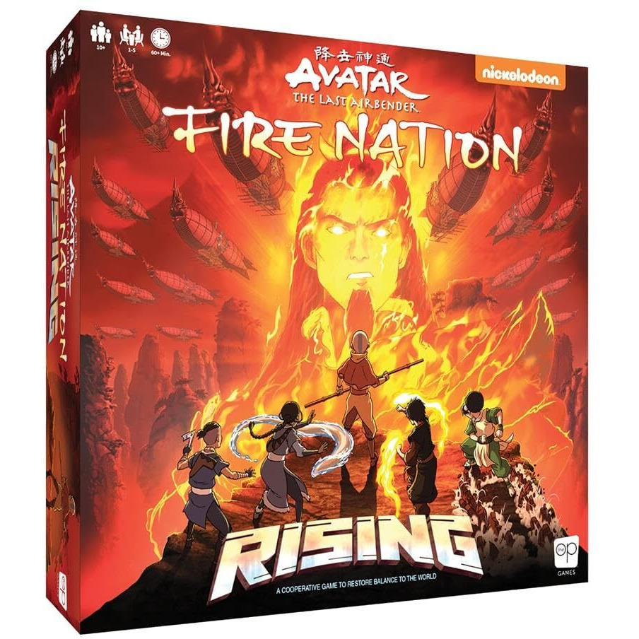 Avatar The Last Airbender Fire Nation Rising | Cooperative Board Game | Featuring Aang, Katara, Sokka, Toph, Zuko, And Lord Ozai | Officially-Licensed Avatar Merchandise