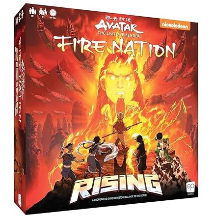 Avatar The Last Airbender Fire Nation Rising | Cooperative Board Game | Featuring Aang, Katara, Sokka, Toph, Zuko, And Lord Ozai | Officially-Licensed Avatar Merchandise