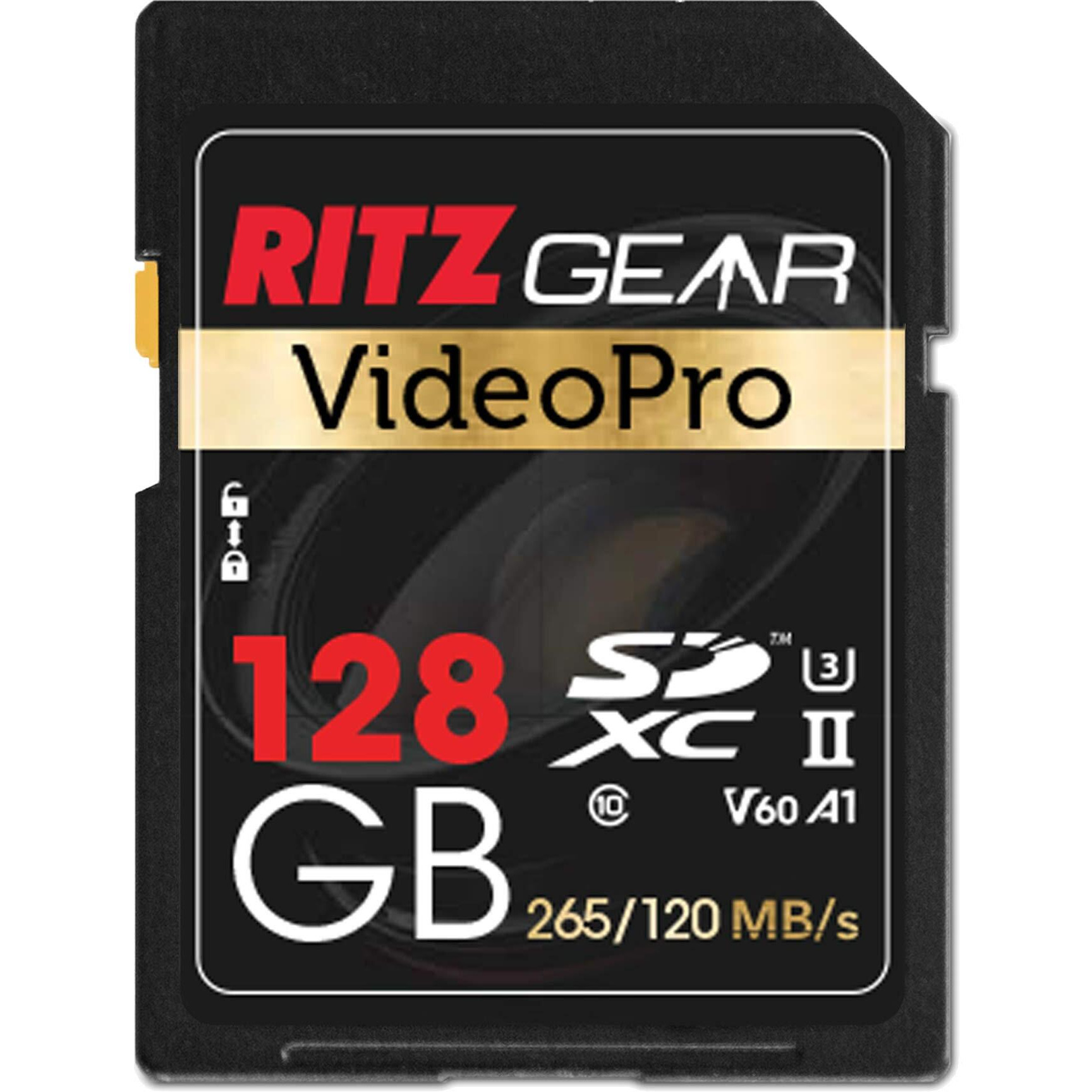Uhs-Ii Sd Card 128Gb Sdxc Memory Card U3 V60 A1 Extreme Performance Professional Sd-Card (R 265Mbs 120Mbs W) For Advanced Dslr Well-Suited For Video Including 4K8K 3D Full Hd Video