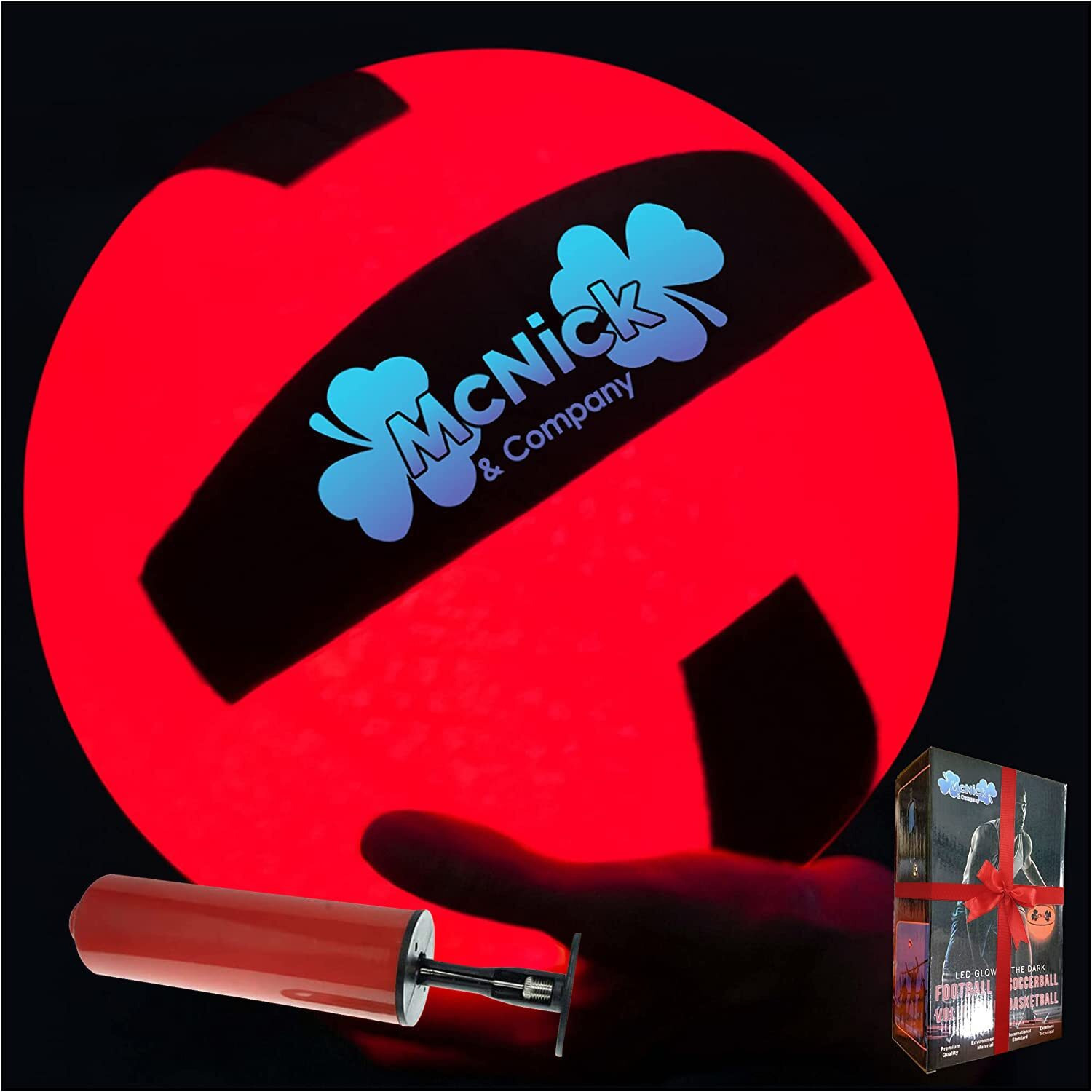 Led Glow In The Dark Volleyball - Lite-Up Glowing Beach Nightime Light Up Volleyball, Yard Games And Volleyball Training Equipment - 26.5 Glowing Volleyball Preinstalled Batteries Included