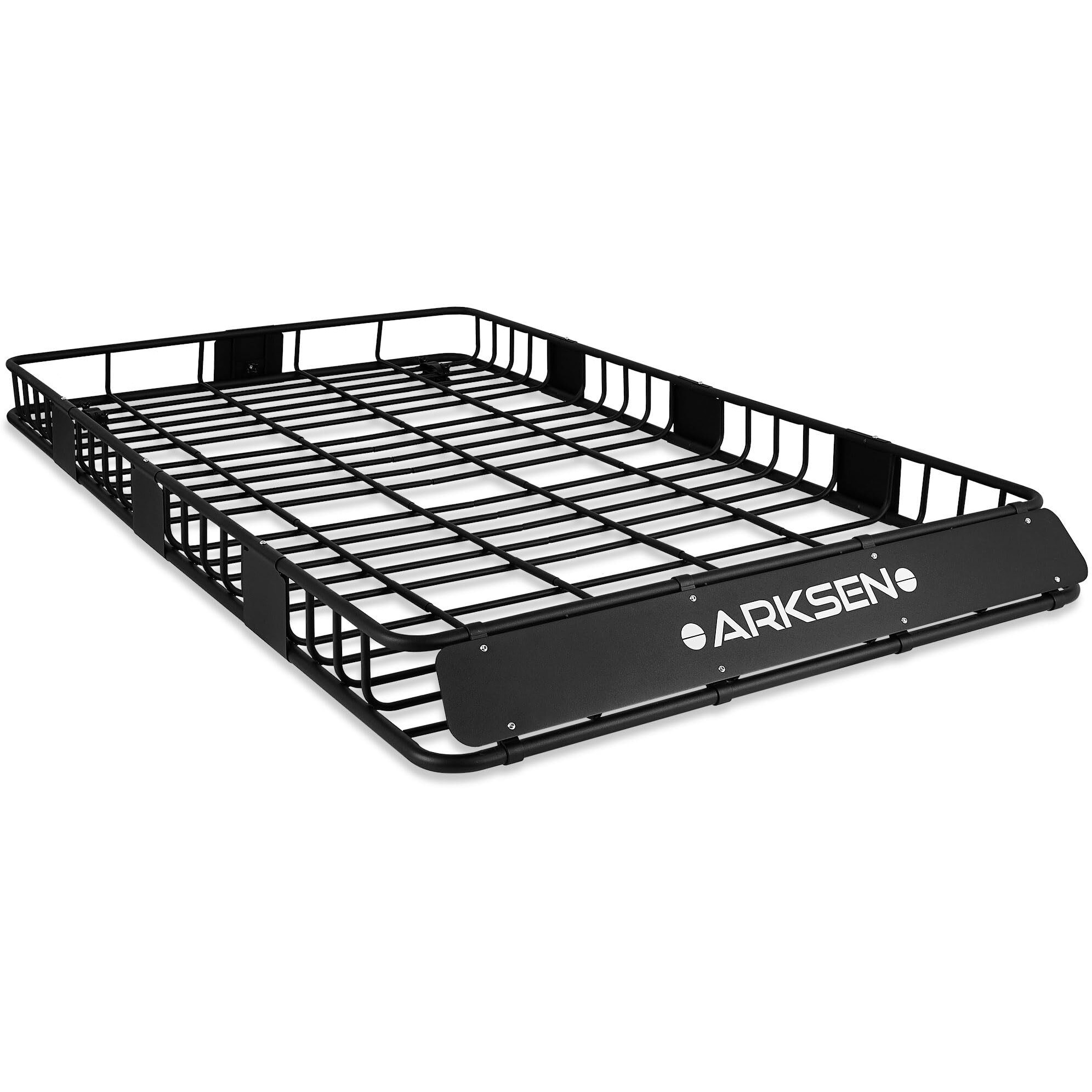 Arksen 84 X 50 Inch Universal Extra Wide 150Lb Heavy Duty Roof Rack Cargo With Extension Car Top Luggage Holder Carrier Basket For Suv, Truck, & Car Steel Construction