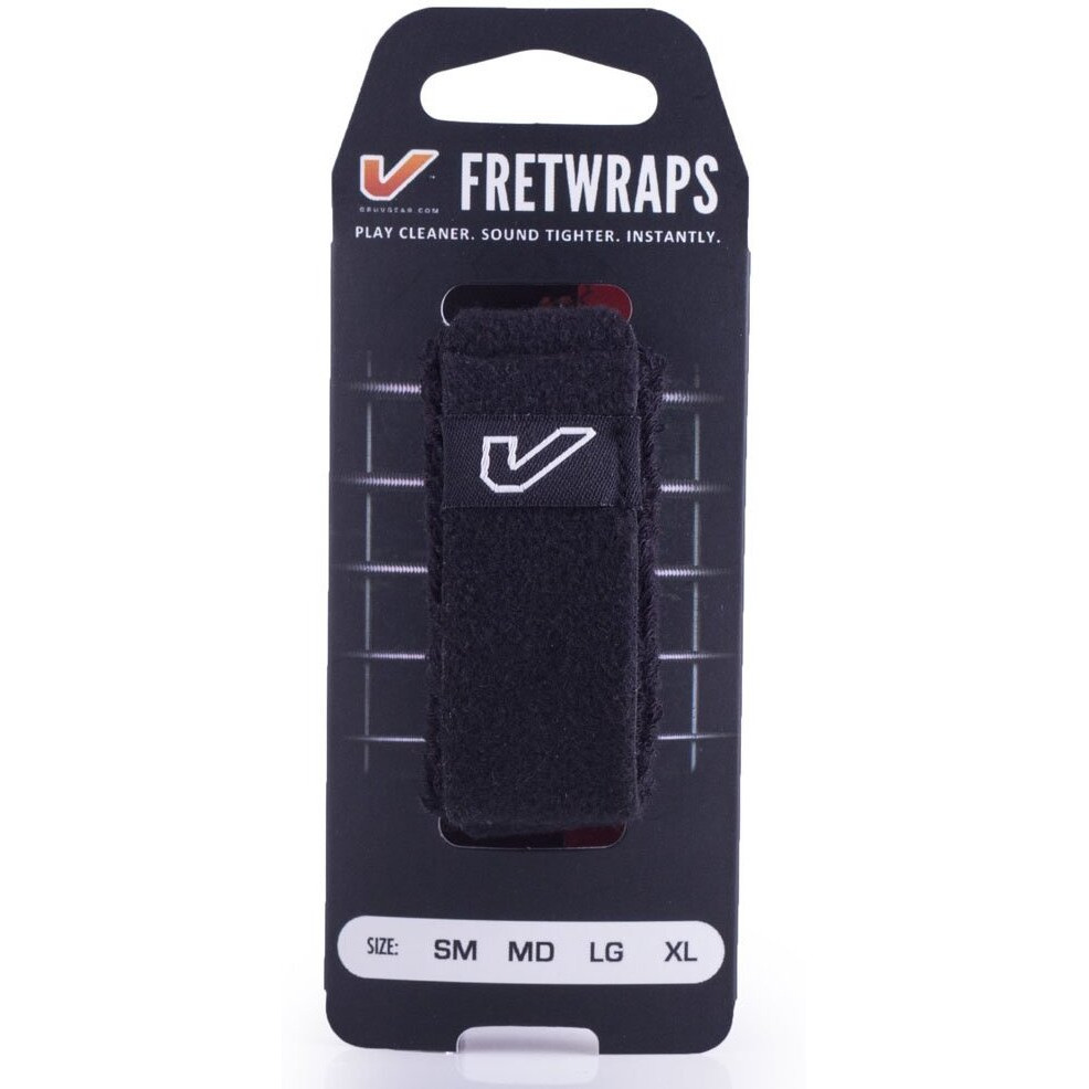 Gruv Gear Fretwraps String Muter 1-Pack (Black, Extra Large) (Fw-1Pk-Xl)