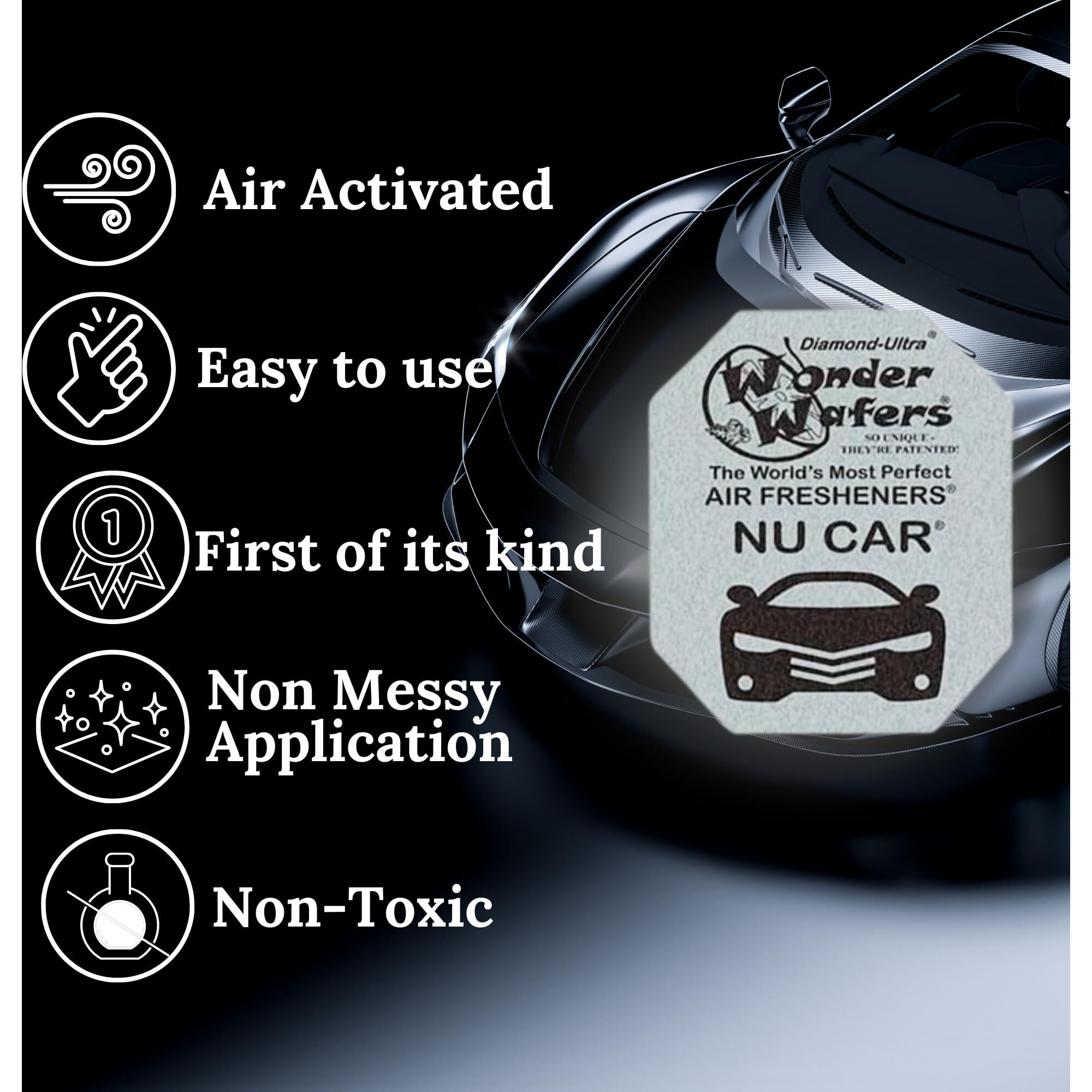 Wonder Wafers 250 Count Unwrapped Automobile Professional Use Air Fresheners Car And Truck Detail (Nu Car)