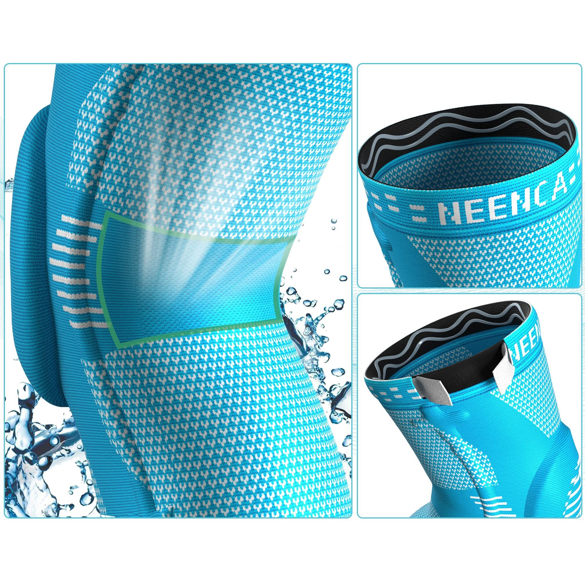 Neenca Professional Knee Brace For Women/Men, Knee Support With Patella Pad & Side Stabilizers, Compression Knee Sleeve For Knee Joint Pain, Meniscus Tear, Acl, Pcl, Runner, Workout - Fsa/Hsa Approved